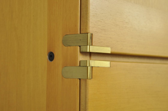 Image 1 of Armoire de rangement italienne vintage du 20e siècle en hêtre par IBISCO, 1970