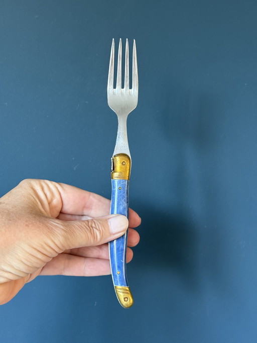 Laguiole Pradel vintage cutlery set for 9 couvertd