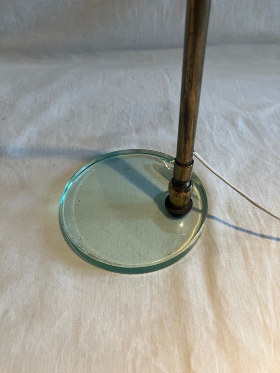 Vintage brass and glass table lamp – Metal (photo 3 of 15)