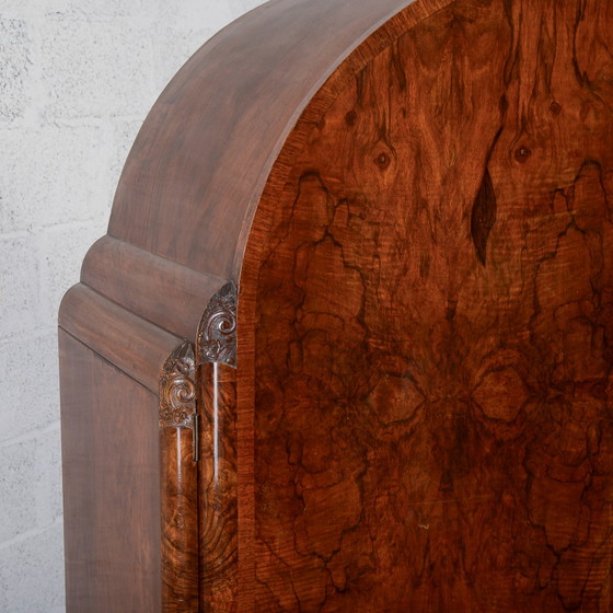 Art Deco Two-Door Wardrobe with Shelves and Drawers – Wood (photo 11 of 18)