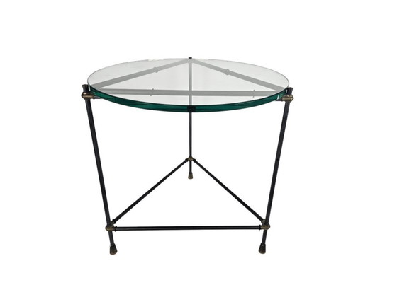 Image 1 of Hollywood Regency style - Side table - in the style of Jacques Tournus - 1990's