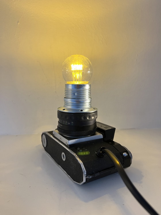 Retro Handmade Camera Light – Lampsmid, Table lamps, Glass, Metal (photo 4 of 11)