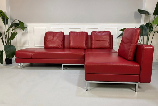 Brühl Fourtwo Sofa Leder Rot Schlafsofa Four Two Gästebett Daybed