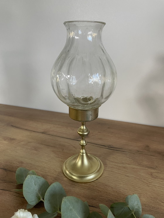 Image 1 of Vintage gouden kandelaar