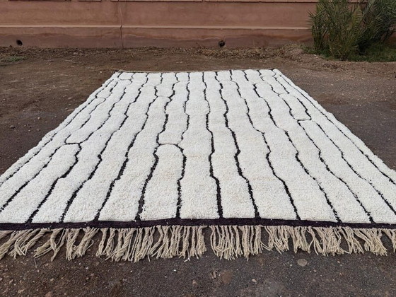 Image 1 of Handwoven natural wool rug, traditionally woven, size 300/200 cm