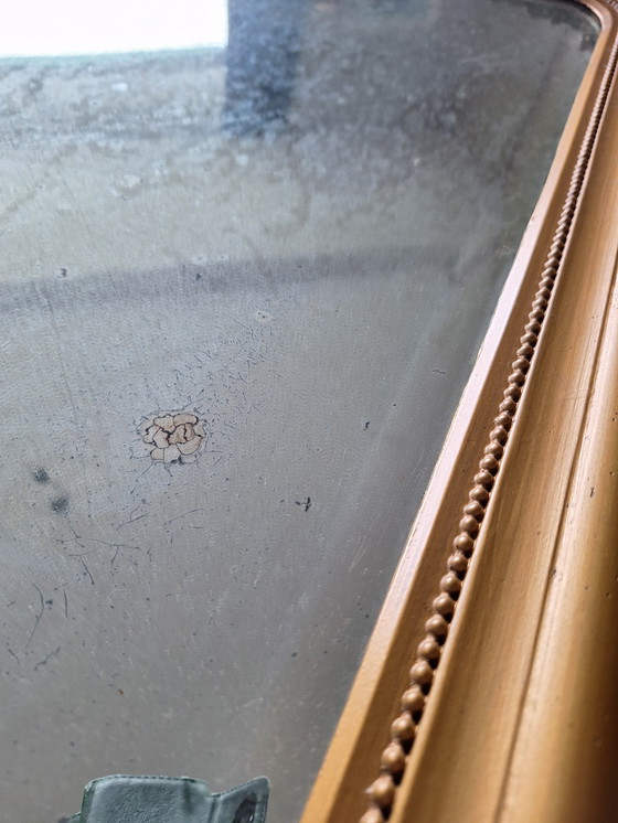 Image 1 of Vecchio specchio con vetro invecchiato/patina