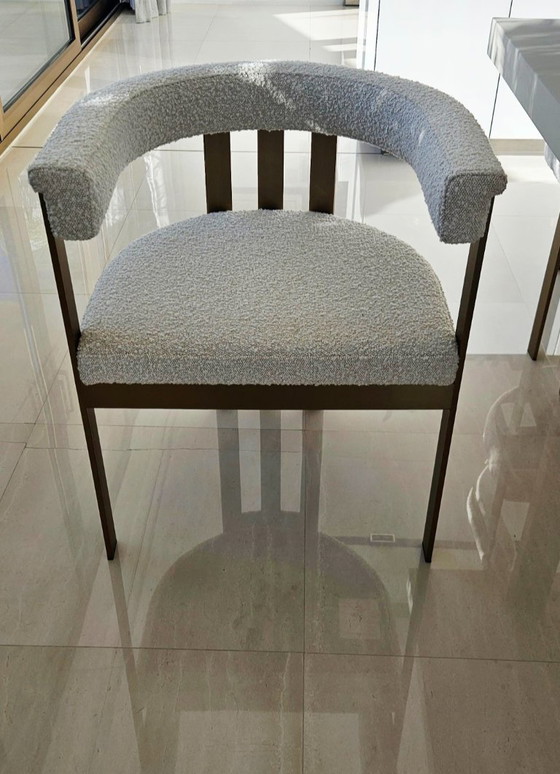 Image 1 of 8 sillas Eichholtz Clubhouse Bouclé color crema