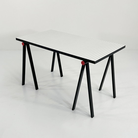 Image 1 of Bureau à tréteaux de Rodney Kinsman pour Bieffeplast, 1980S