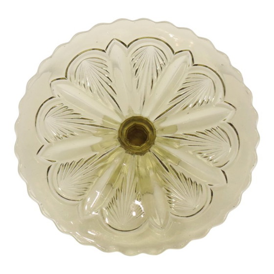 Fuente para pasteles Art Déco, fuente para repostería, vidrio prensado, 27 cm. – Accesorios de mesa, Glass (photo 8 of 11)