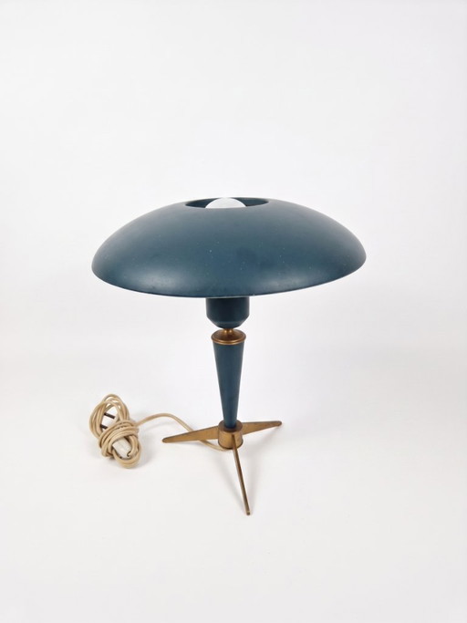 Vintage Philips "Bijou" Table Lamp by Louis Kalff (1950s) – Mid-Century Modern Space Age Desk Lamp – tafellampen, Aluminium