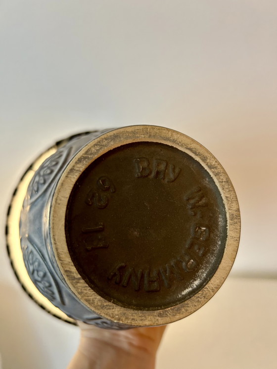 Image 1 of Upcycled table lamp on an MCM vase - wireless, suitable for balconies