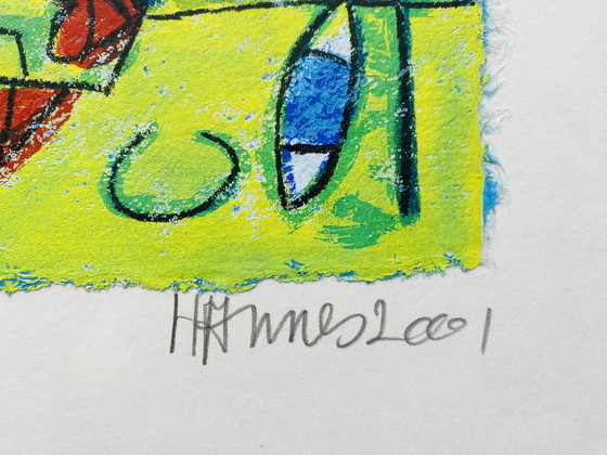 Image 1 of Hannes Kuiper - Serigrafía a todo color - Con marco