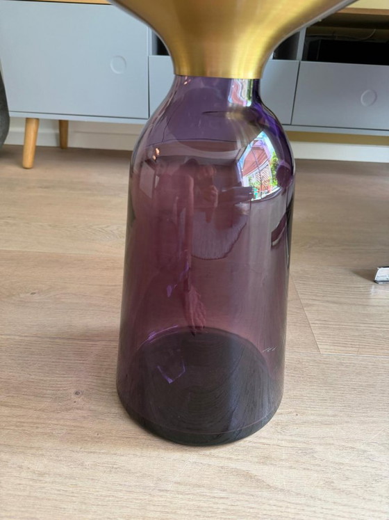 Image 1 of Mesita auxiliar Classicon Bell - Negro, latón y morado