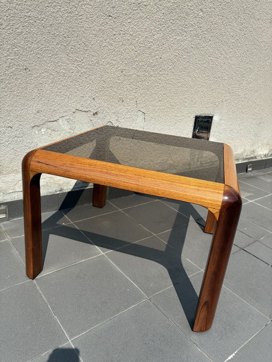 Dänischer Couchtisch aus Eiche und Teak, 1970er Jahre, Couchtische, Holz, Braun (Foto 4 von 5)