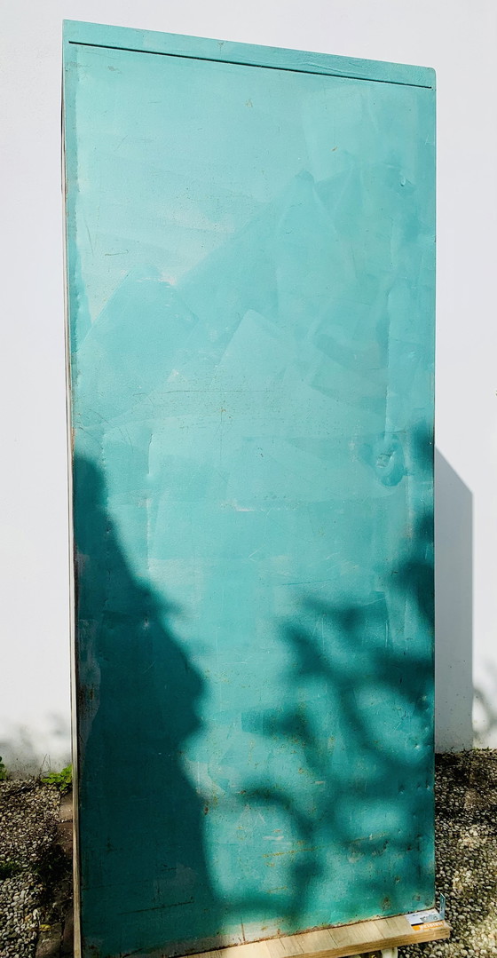Image 1 of Vintage Staalmeubel kast – Ziekenfonds girokaarten, industrieel erfgoed