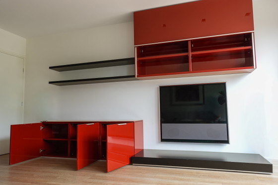 Poliform Sintesi – Ikonisches italienisches Design-Wohnwandelement – ​​360 cm breit – Wandschrank, Wood (photo 9 of 10)