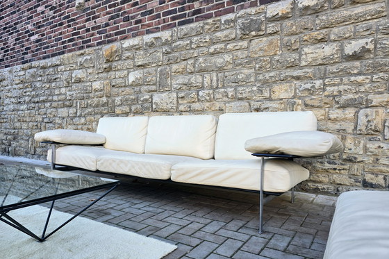 Image 1 of B B ITALIA DIESIS SOFA DAYBED VINTAGE JAREN 60 70 80 ZITSET LEREN SOFA BANKJES BANK