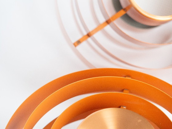 Image 1 of Pair of 2 Danish vintage pendant lamps Ultra by Jo Hammerborg, Fog og Morup, 1960s