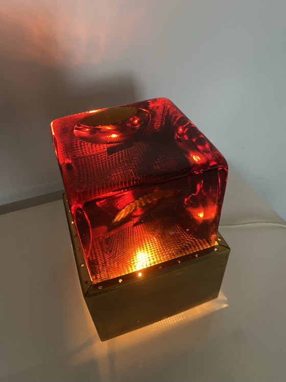 Lampada da tavolo in vetro e ottone – anf, Lampade da tavolo (photo 3 of 10)