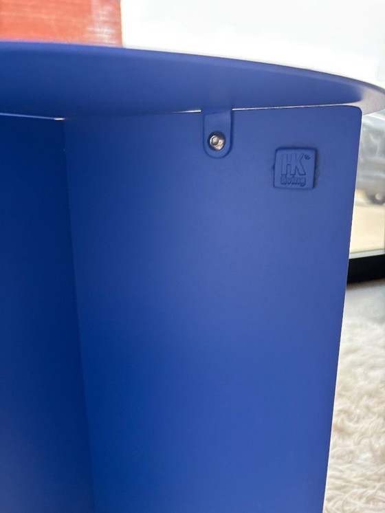 Image 1 of HK Living metallo | tavolino in metallo Ø40x45cm | blu cobalto