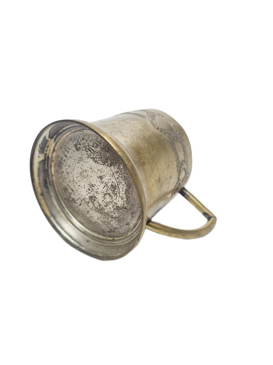 Cestino da Tè Art Nouveau, Ex Impero Austro-Ungarico, Anni 1900, Accessori da tavola, Ottone, Marrone (foto 4 di 7)