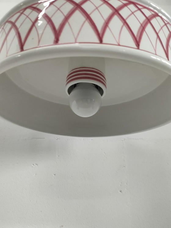 Image 1 of Rara lampada a sospensione in porcellana d'epoca