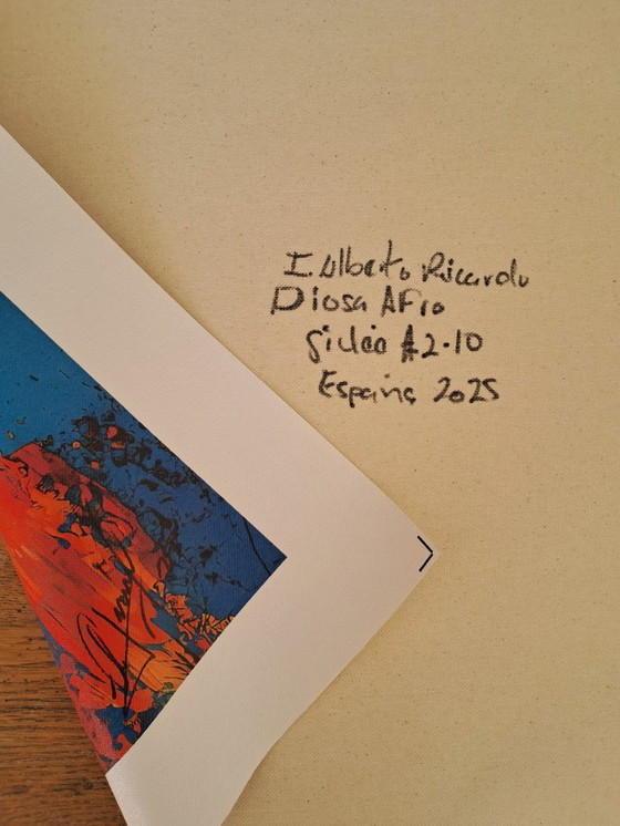 Image 1 of Alberto RICARDO - Mujer Afro - Toile d'artiste