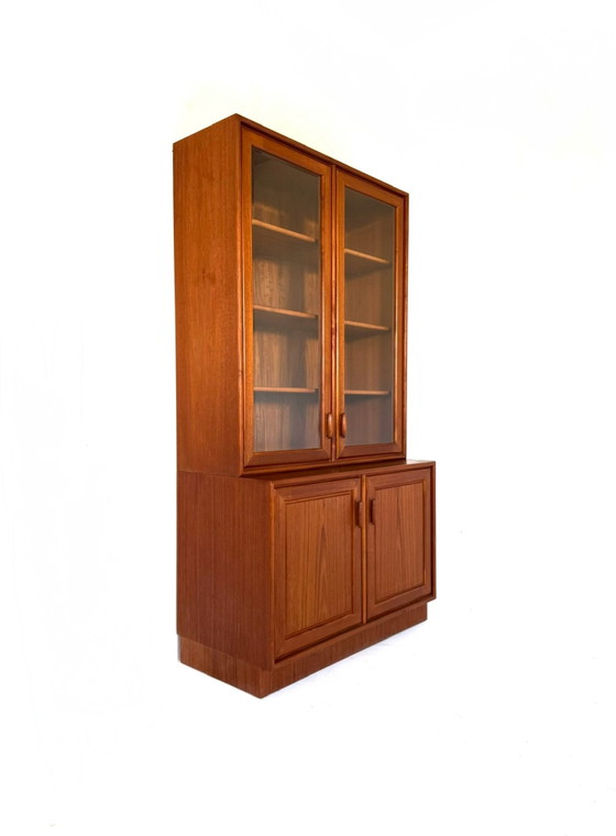 Vintage Teak Display Cabinet, Heinrich Riestenpatt ‘60, Glass, Wood, Brown (photo 14 of 14)