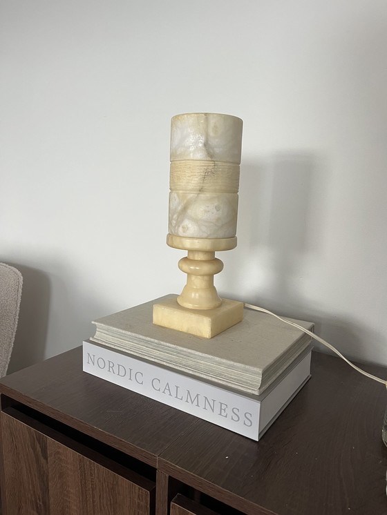 Image 1 of Marble table lamp vintage