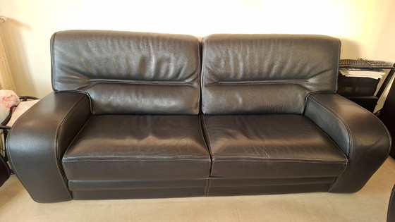 Image 1 of Levitan Full Grain Leather Living Room Set