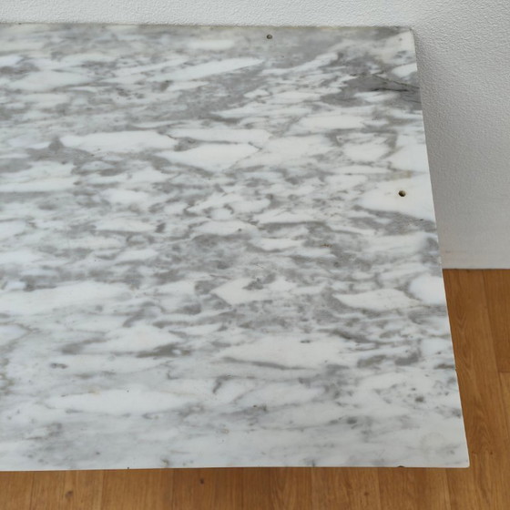 Image 1 of Vintage dresser, sideboard, chest of drawers bathroom vanity with white marble top.