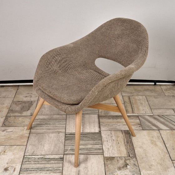 Image 1 of Fauteuil lounge vintage Shell de Miroslav Navratil, années 1960, Tchécoslovaquie