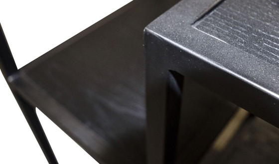 Image 1 of Casa Padrino Designer Shelf Cabinet Black 160 x 40 x H. 160 cm - luxe woonkamermeubels