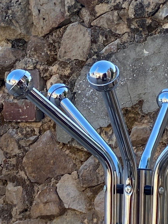 Image 1 of Appendiabiti vintage 1970 in metallo cromato