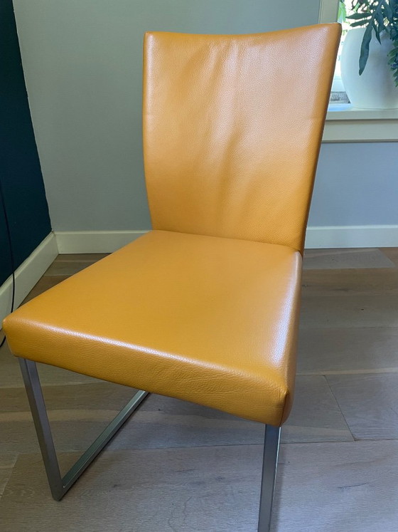 Bert Plantagie dining chairs (2 pcs) – Leather, Metal (photo 10 of 11)