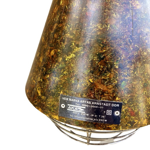 Industriële hanglamp, verwarming, Narva Leuchen, Duitsland, jaren 1970