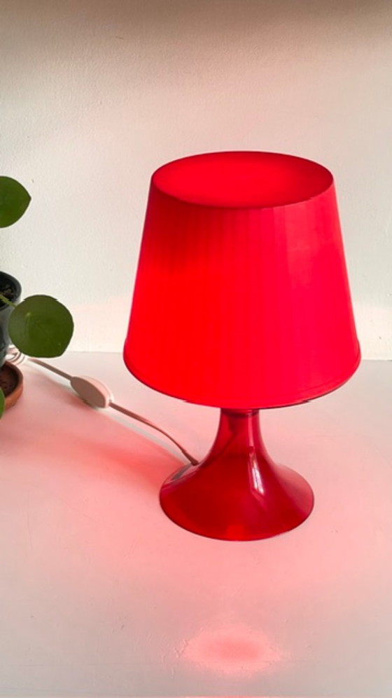 Red Ikea Vintage Lamp – Table lamps, Plexiglass (photo 21 of 24)