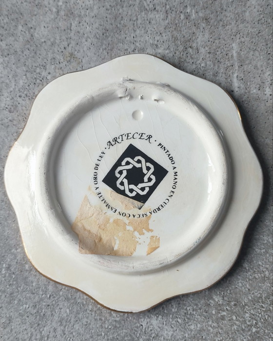 Image 1 of ARTECER Cuerda Seca wall decoration, 18 carat gold
