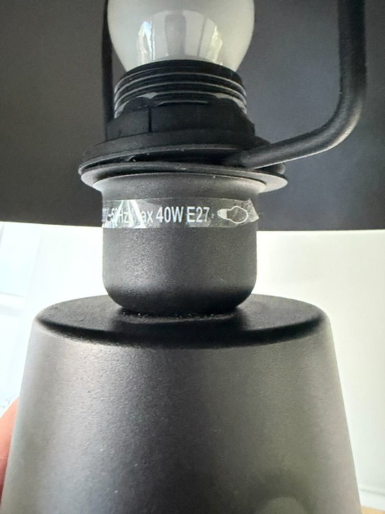 Moderne Tischlampe schwarz – Pilzlampe – mattes Aluminium – Tischlampen, Metal (photo 11 of 15)