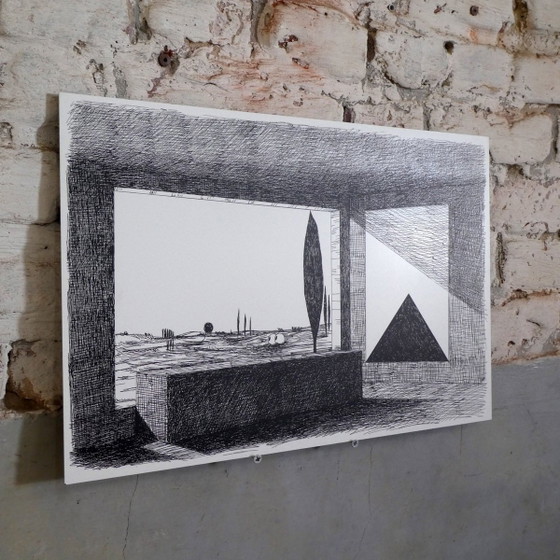 François Trocquet, Compositie, 2010, Zeefdruk op Aluminium – Litho's & Zeefdrukken (photo 2 of 2)