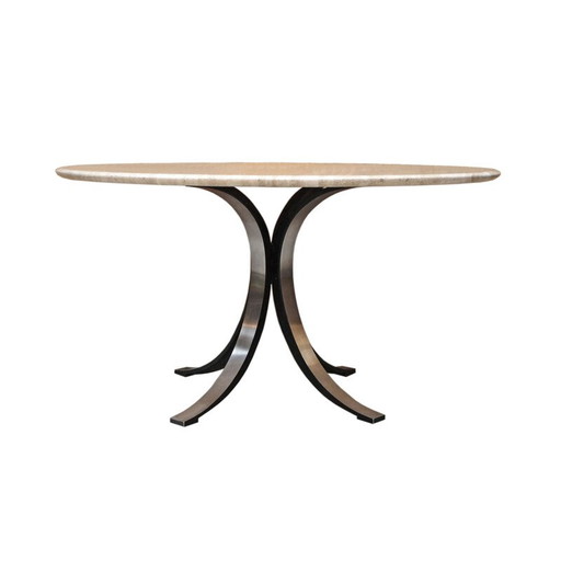Table de salle à manger vintage en marbre modèle T69 par Osvaldo Borsani pour Tecno, Italie 1963