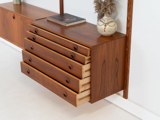 Modulaire wandkast van teakhout, Deens design, jaren 60, ontworpen door Rud Thygesen en Johnny Sørensen, (photo 11 of 32)