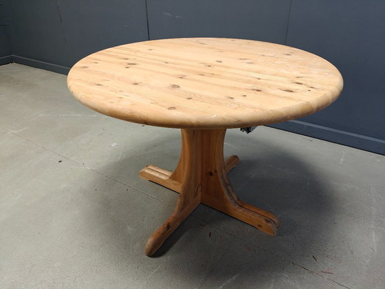 Image 1 of Rainer Daumiller style pine wood  Dining Table, 1970s