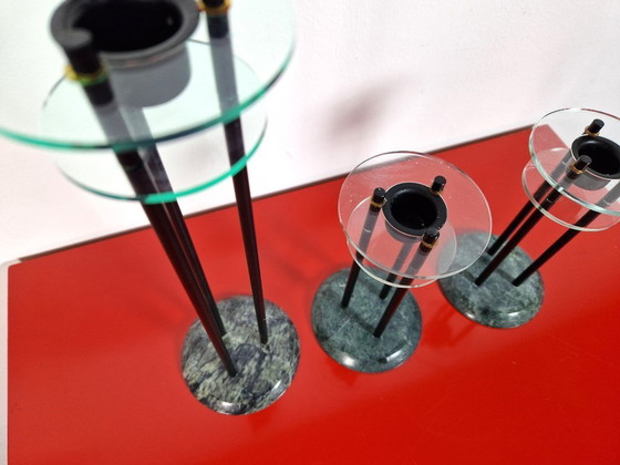 Image 1 of Set di portacandele vintage postmoderni Milano (3)