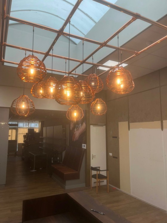 Image 1 of Magnifique lampe suspendue artisanale