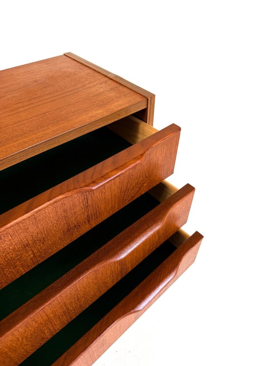 Cassettiera vintage in teak, Danimarca ‘60, Cassettiere, Legno, Marrone (foto 6 di 8)