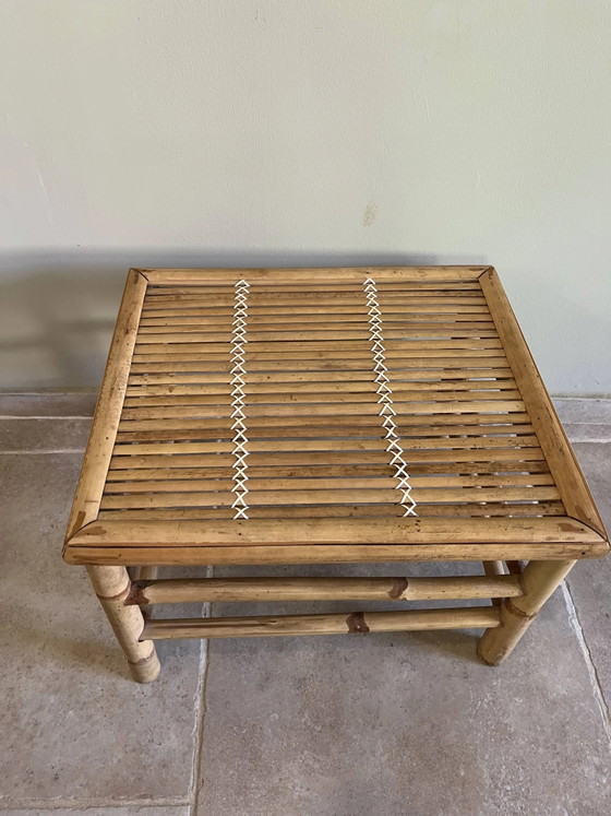 Vintage bamboo coffee table (photo 2 of 11)