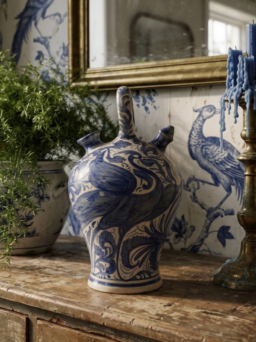 Grande brocca d'acqua in maiolica spagnola di Domingo Punter, 1952