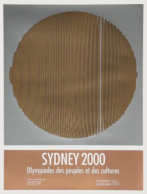 Jesús Rafael SOTO Expo 2000 - Sydney, póster original de 1999