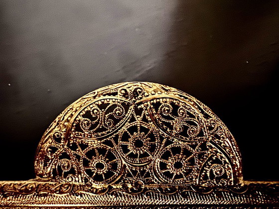 Image 1 of Vassoio/svuotatasche a specchio con manici anni '50